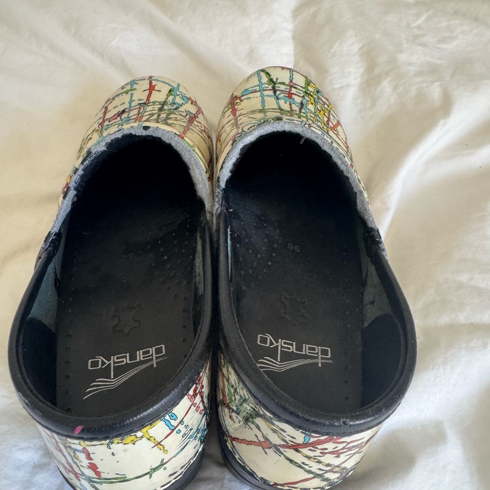 Dansko Splatter Paint Pattern Clogs - image 3